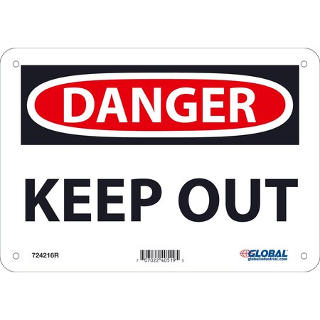 Global Industrial 7 in Height, 10 in Width, Plastic 724216R